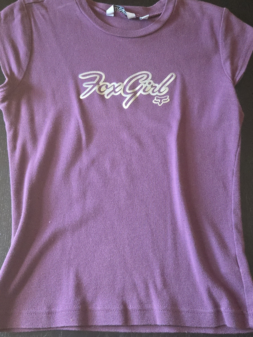 Fox FoxGirl Purple Logo Short Sleeve Tee